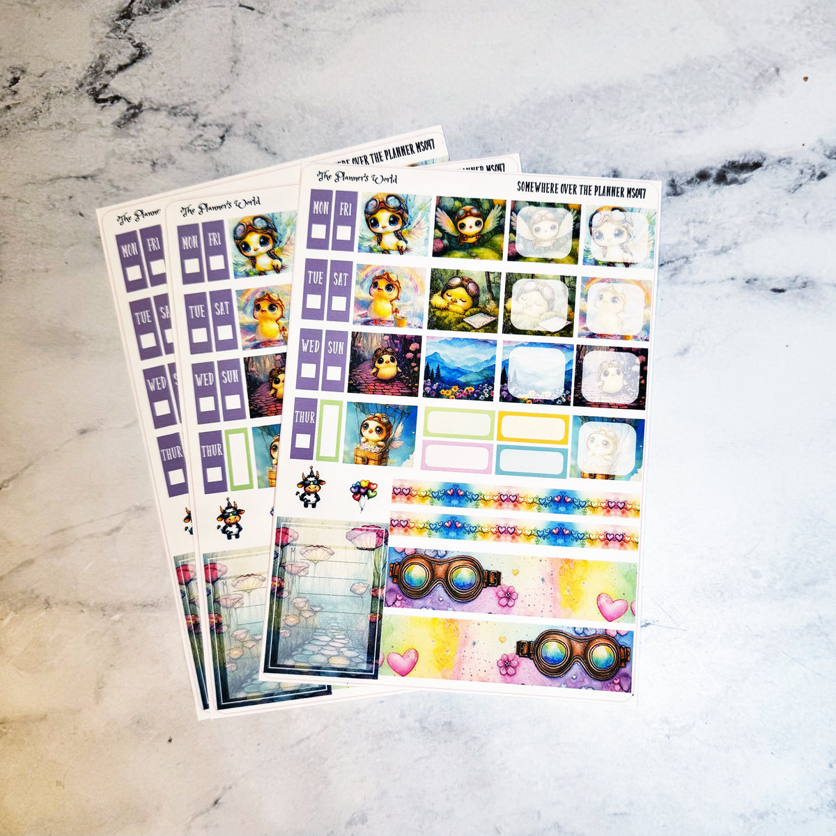 Hobonichi Weeks Weekly Planner Sticker Kit - Somewhere over the Planne ...