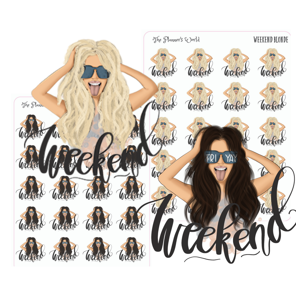 Weekend planner stickers - friyay - The Planner's World