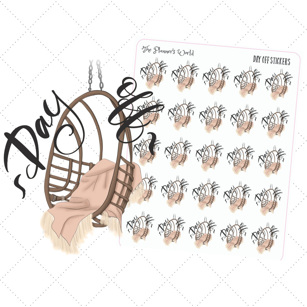 Day off Planner stickers - The Planner's World