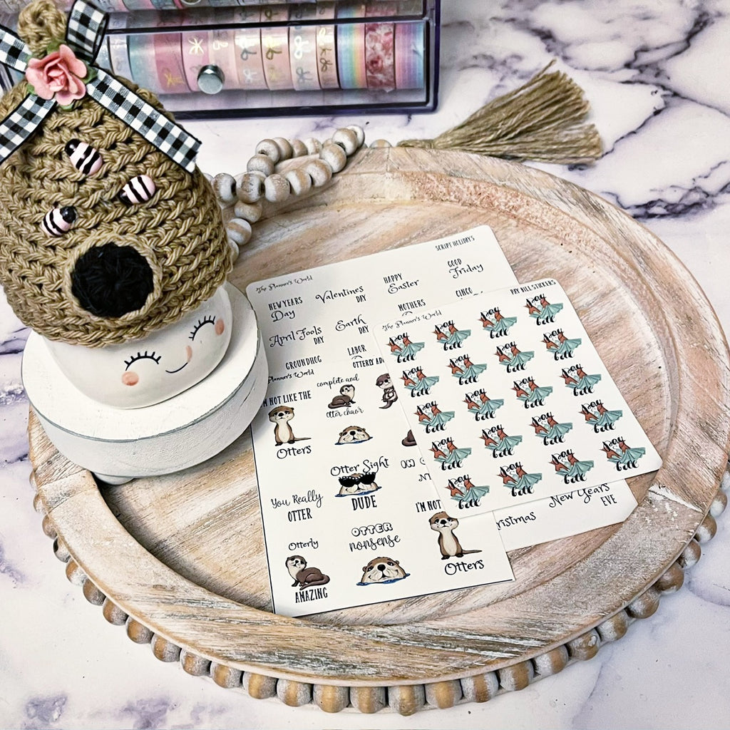 SCRIPT STICKERS – The Planner's World