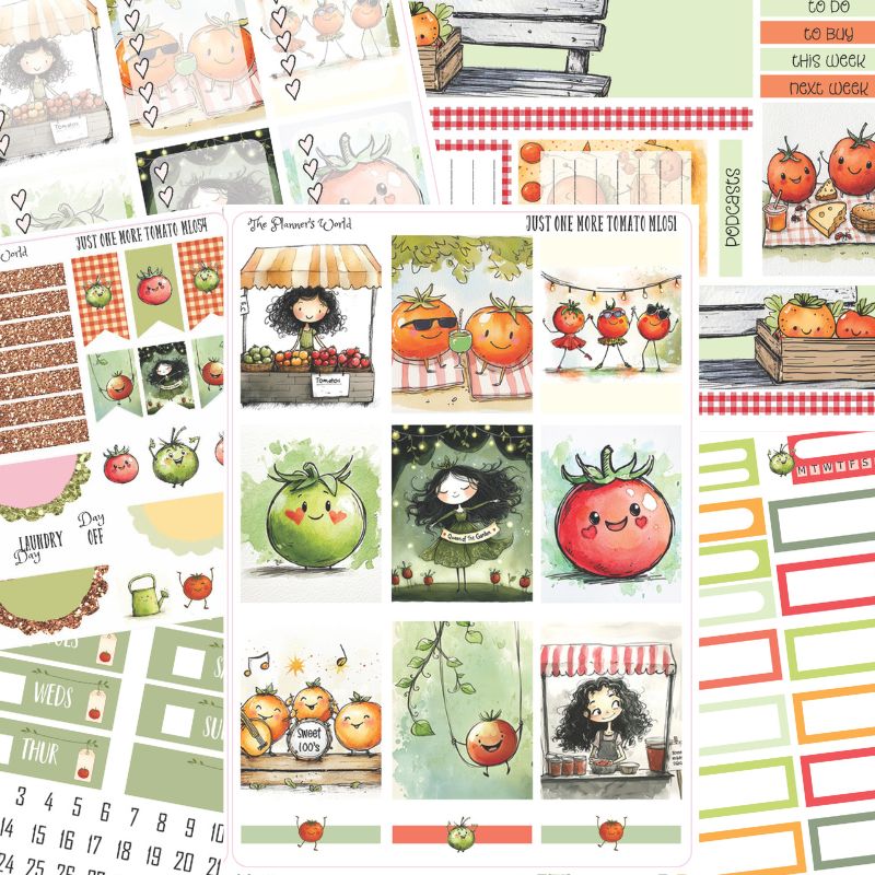 Planner Sticker Kit Vertical Weekly Stickers A5 Stickers - KIT-257 Jus ...