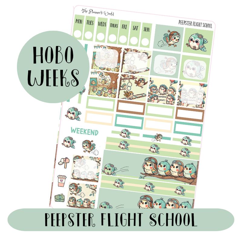 hobonichi-weeks-sticker-kit-peepster-flight-school-kit-049-the-planner-s-world for Free Hobonichi Weeks Printable Stickers Hobonichi Weeks Sticker Kit - Peepster Flight School - KIT-049 – The Planner's World for Free Hobonichi Weeks Printable Stickers