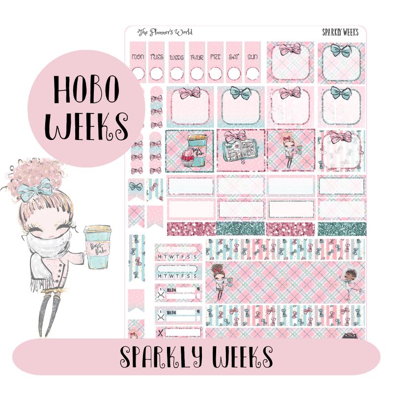Hobonichi Weeks Sticker Kit || Sparkly Weeks - KIT-230 – The Planner's ...
