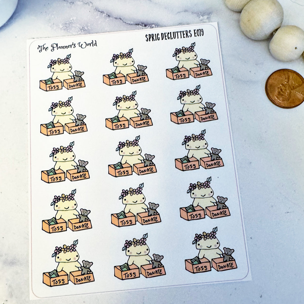 Clutter Stickers Decluttering and Cleaning Planner Stickers for Planners and Journals ...