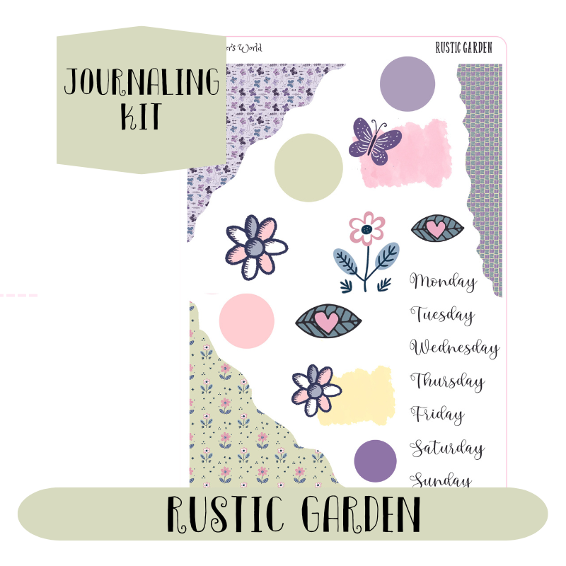 Rustic Journalling KIT-139 || Rustic Garden Journaling Kit – The Planner's World