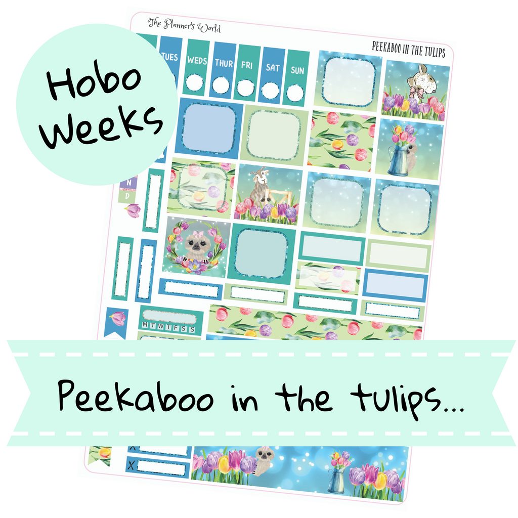 Peekaboo in the tulips Hobonichi Kit - The Planner's World