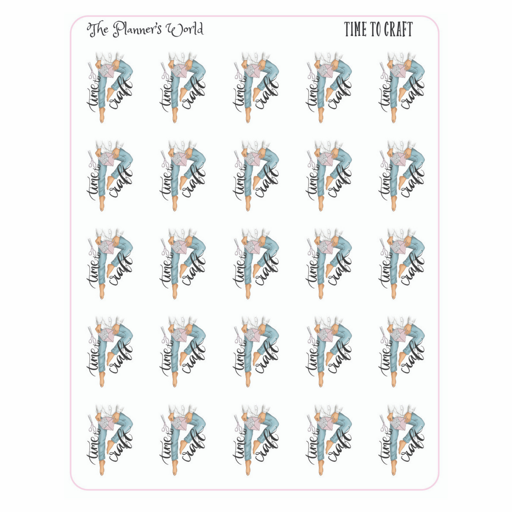 Time to Craft Planner Stickers - hobby time stickers – The Planner's World