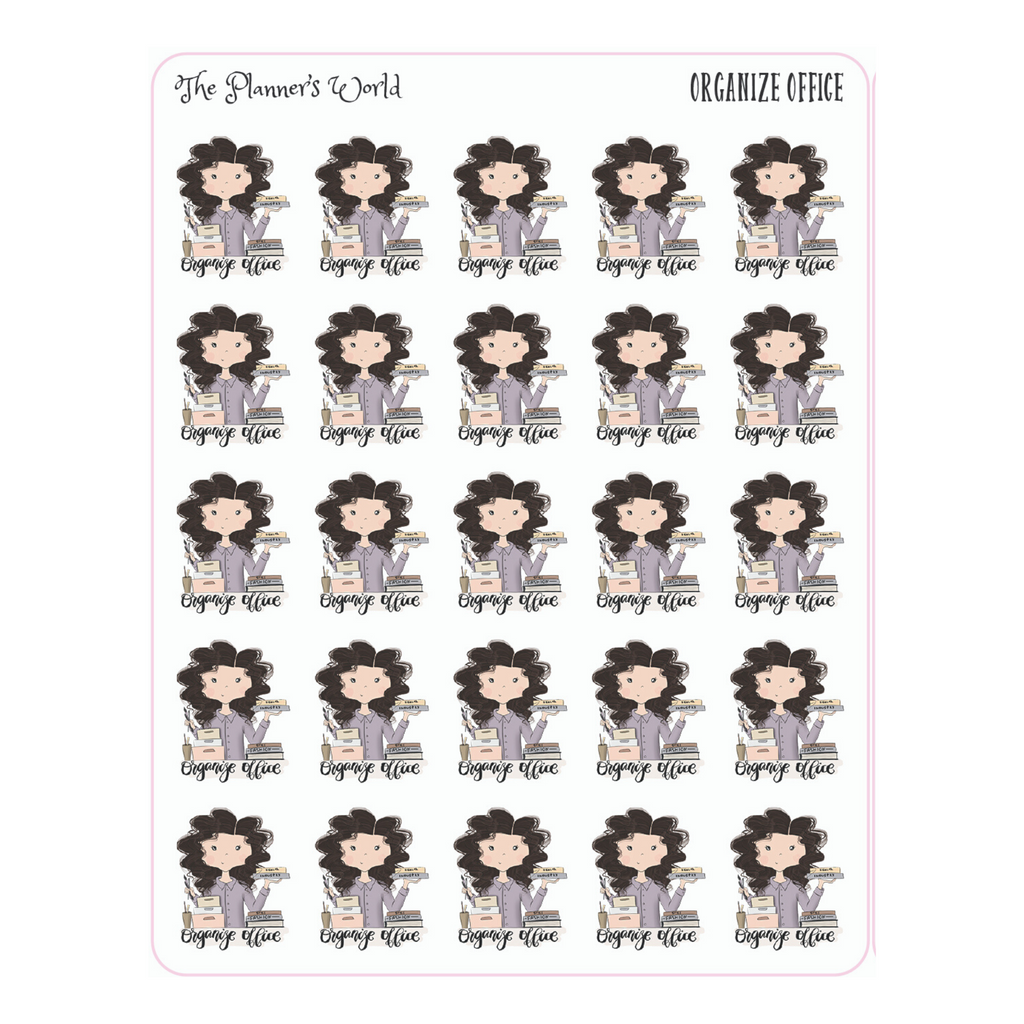 Organize Office Planner Stickers - The Planner's World