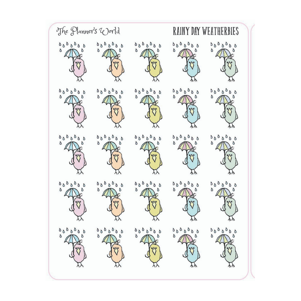weatherbies featherbies weather planner stickers - The Planner's World