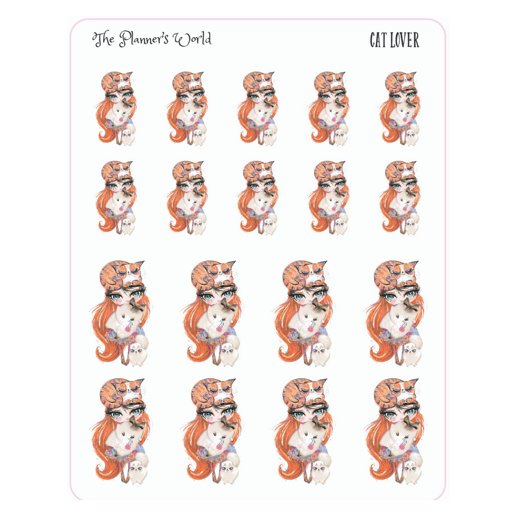 Cat Lover planner stickers - The Planner's World