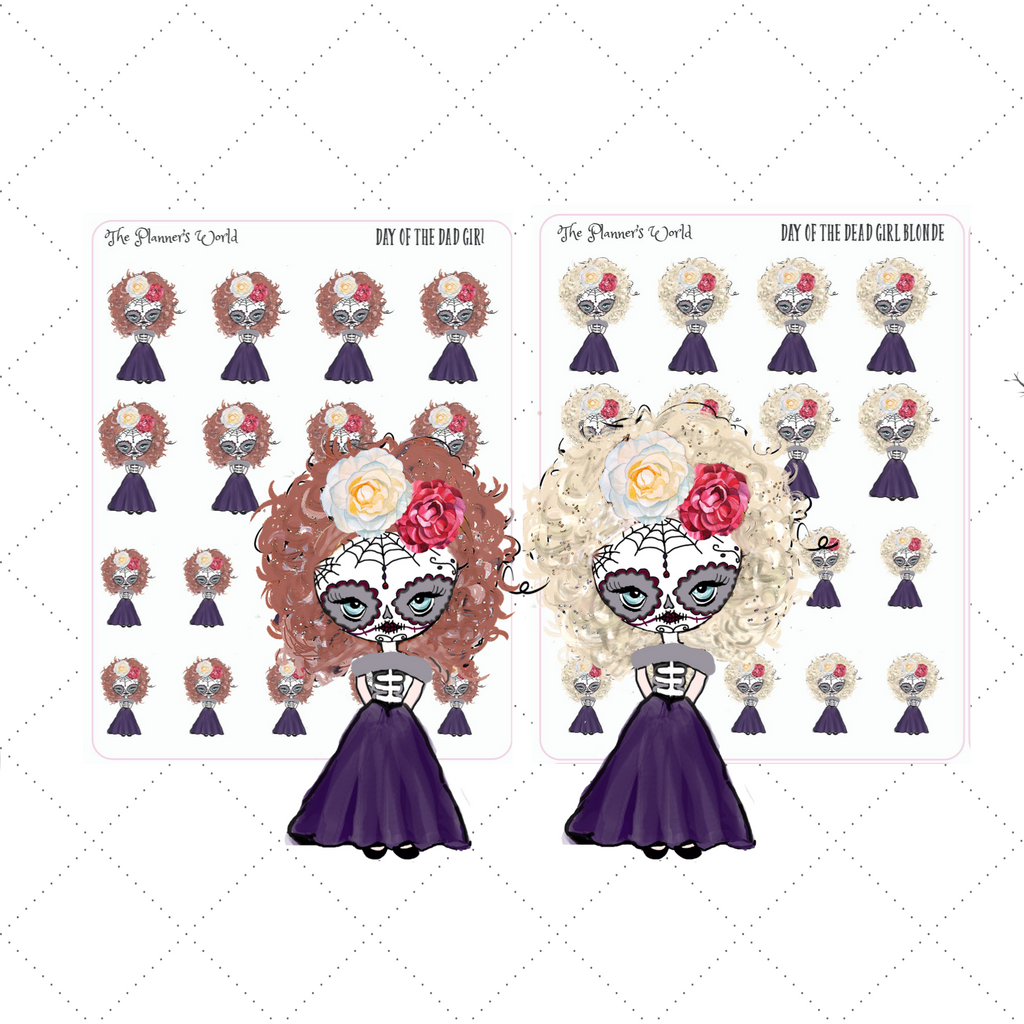 Day of the Dead Girl stickers - The Planner's World