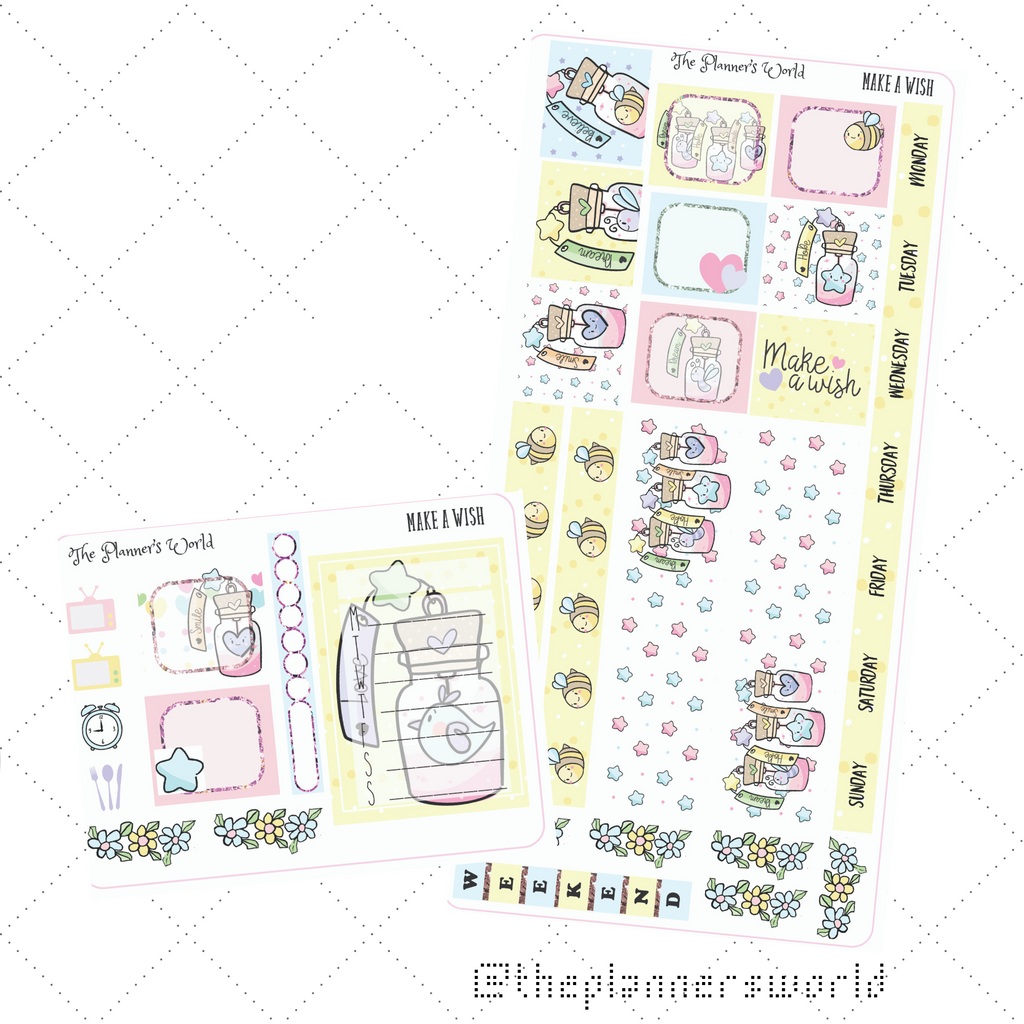 Make a Wish  Hobonichi Weeks Weekly Sticker Kit - The Planner's World
