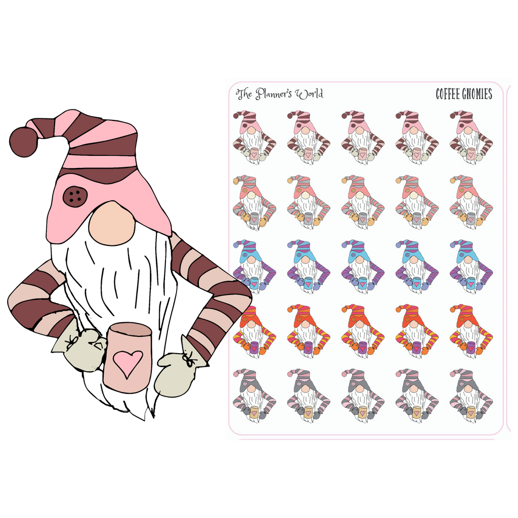 Checkers the Gnome Racing Planner Calendar Stickers – 4 Left Turns