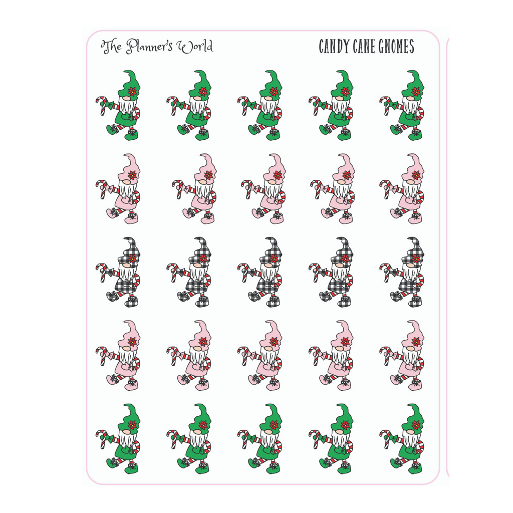 Checkers the Gnome Racing Planner Calendar Stickers – 4 Left Turns