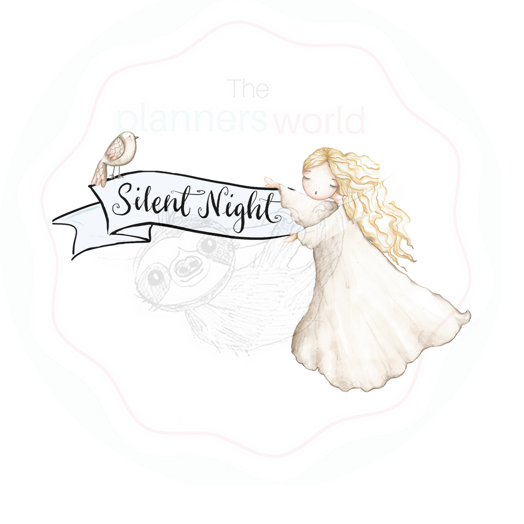 Silent Night Die Cut Stickers - The Planner's World