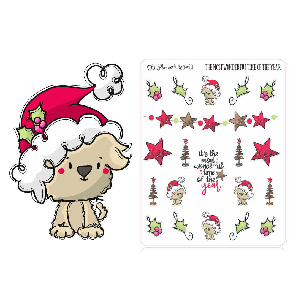 Its the Most Wonderful Time of the Year planner stickers - christmas stickers - deco sampler - winter planner sticker - The Planner's World