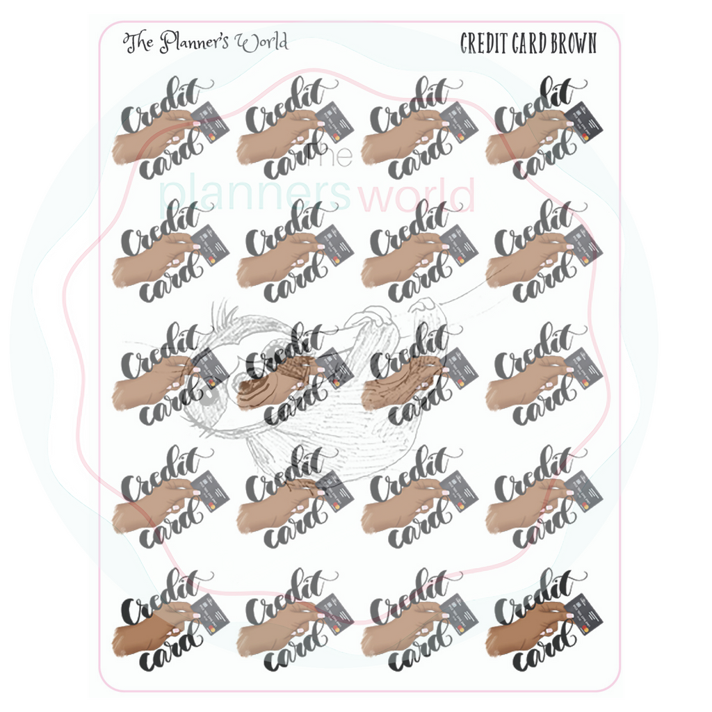Pay credit card planner stickers - The Planner's World