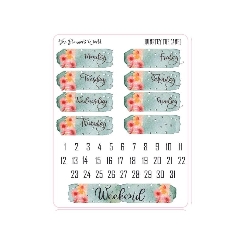 Planner Sticker Kit Vertical Weekly Stickers A5 Stickers - KIT-033 WEE ...