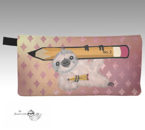 Sloth bag - cute - Pencil Pouch - sloth - gifts - toiletry bag - Pencil Case - storage bag - organizer - sloths - gift - pouch - The Planner's World
