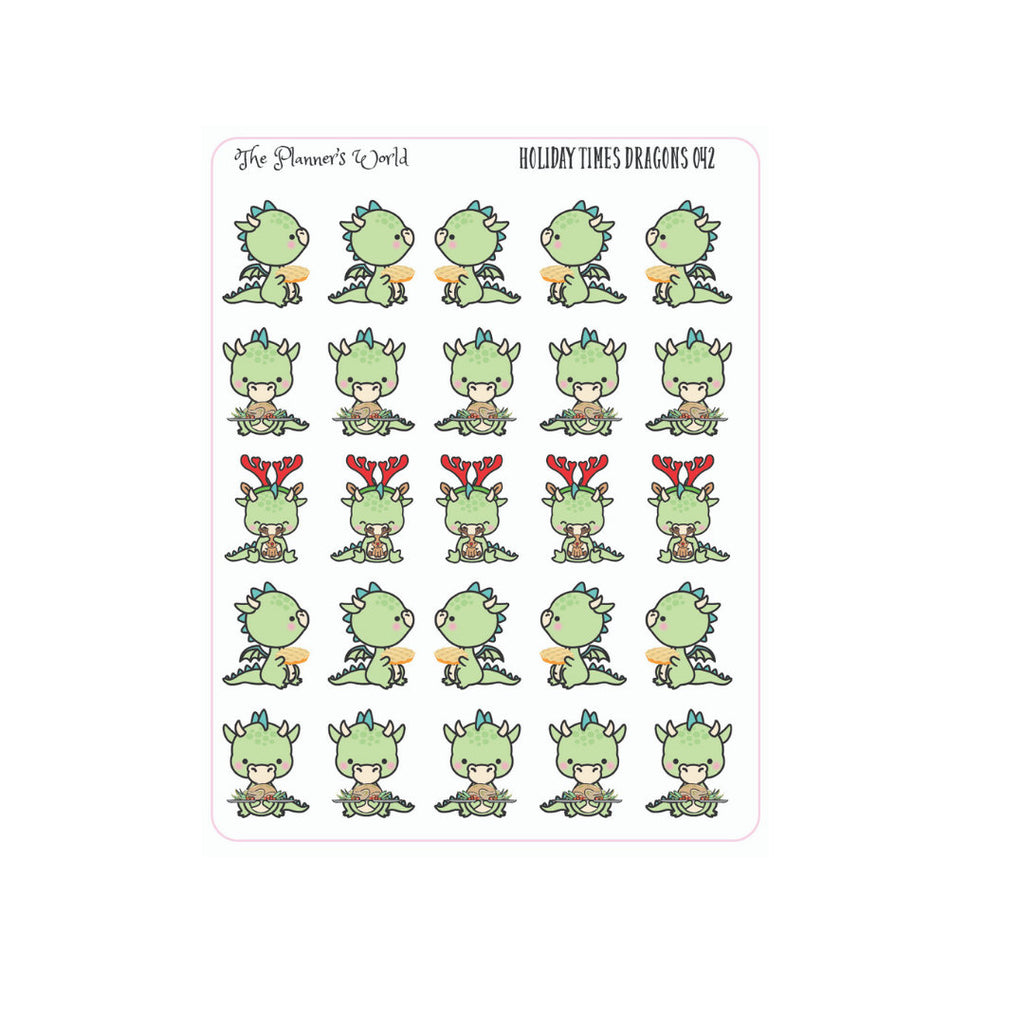 Holiday Times Dragon stickers - The Planner's World