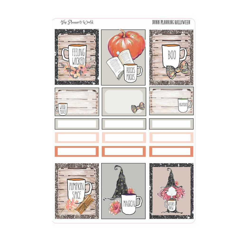 Halloween Dunn Planning planner stickers Mini Kit - The Planner's World