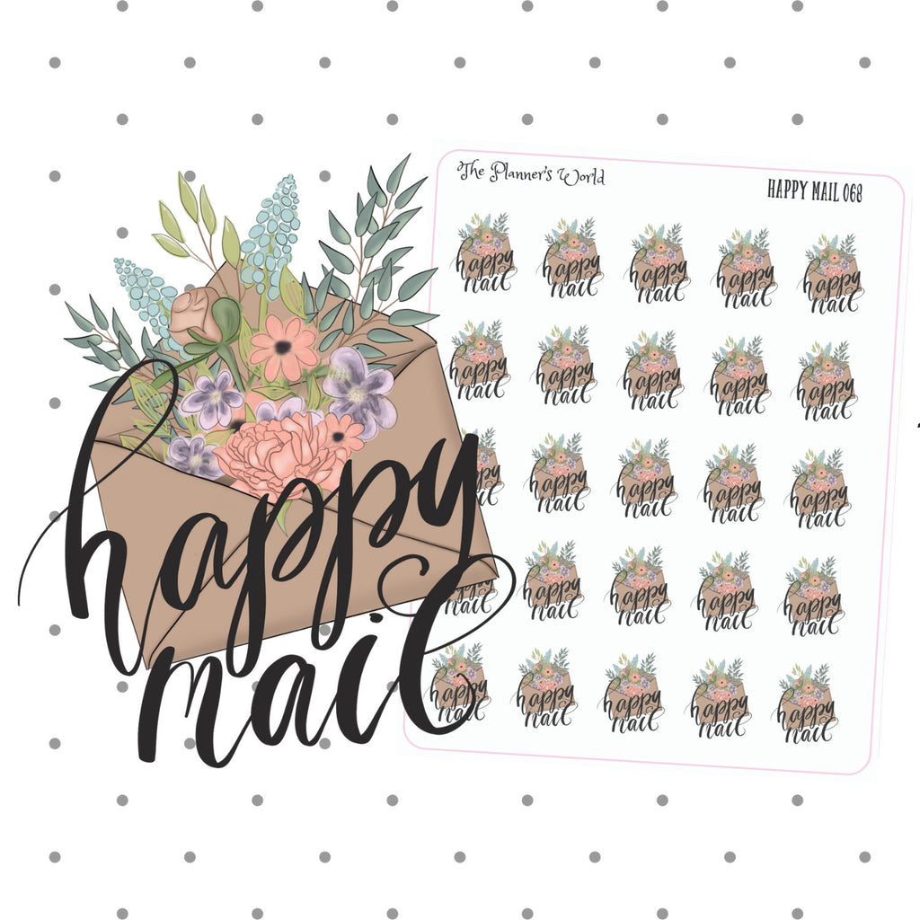 Mail Script Decal Ribtable PLANNING/SHOPPING/HAPPY MAIL – The Planner's World