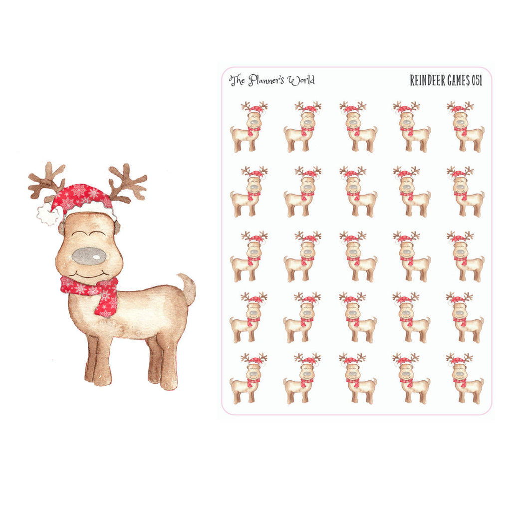 Reindeer games planner sticker - The Planner's World