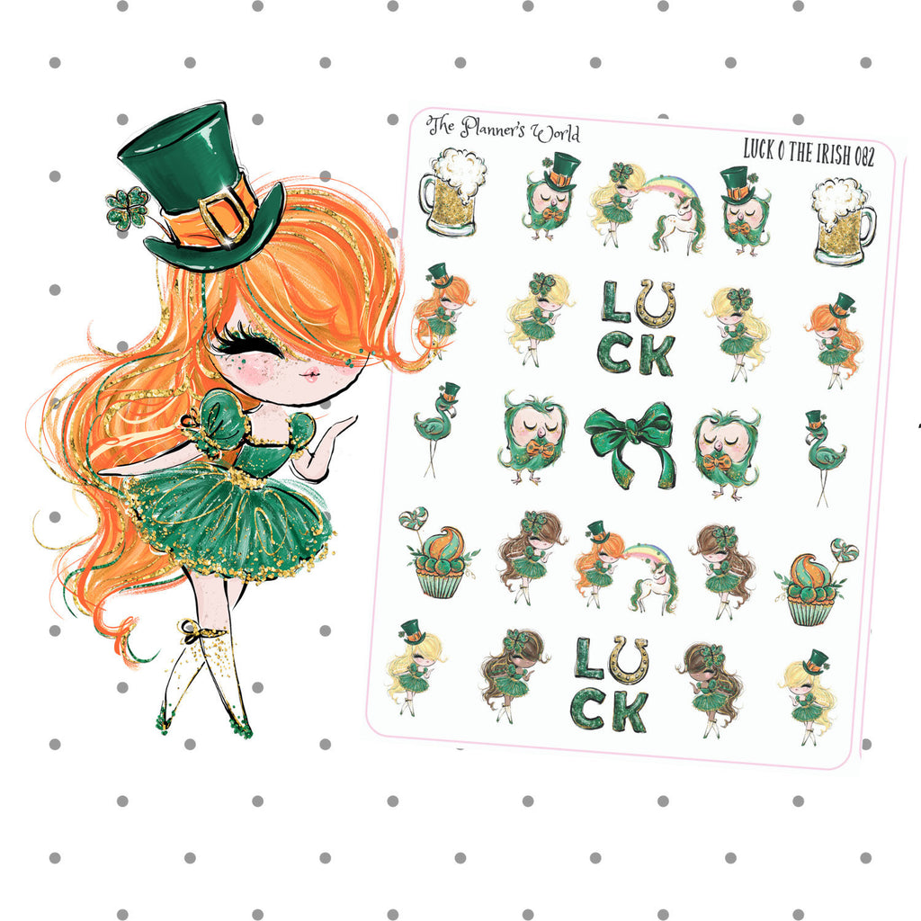 St Patricks Day Irish holiday planner stickers - The Planner's World