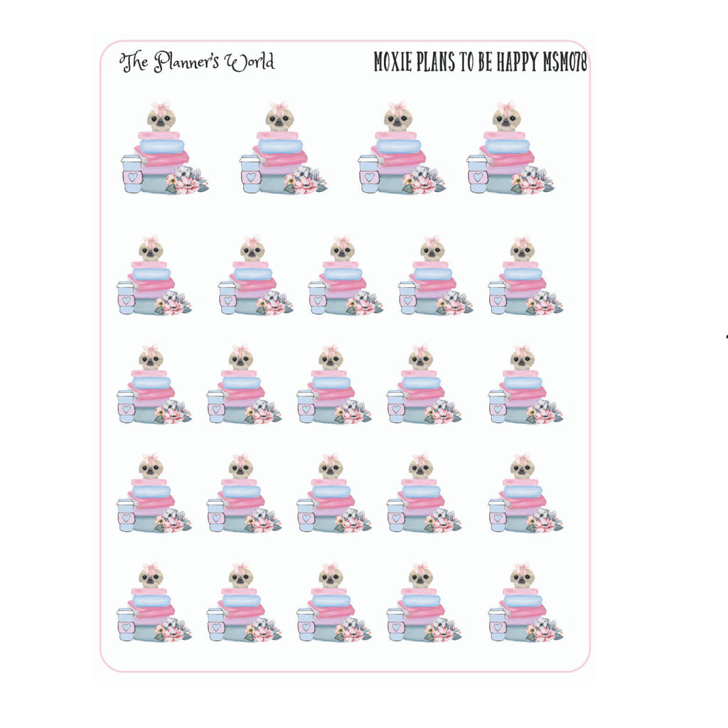 Moxie Plans to be Happy Reading Sticker - The Planner's World
