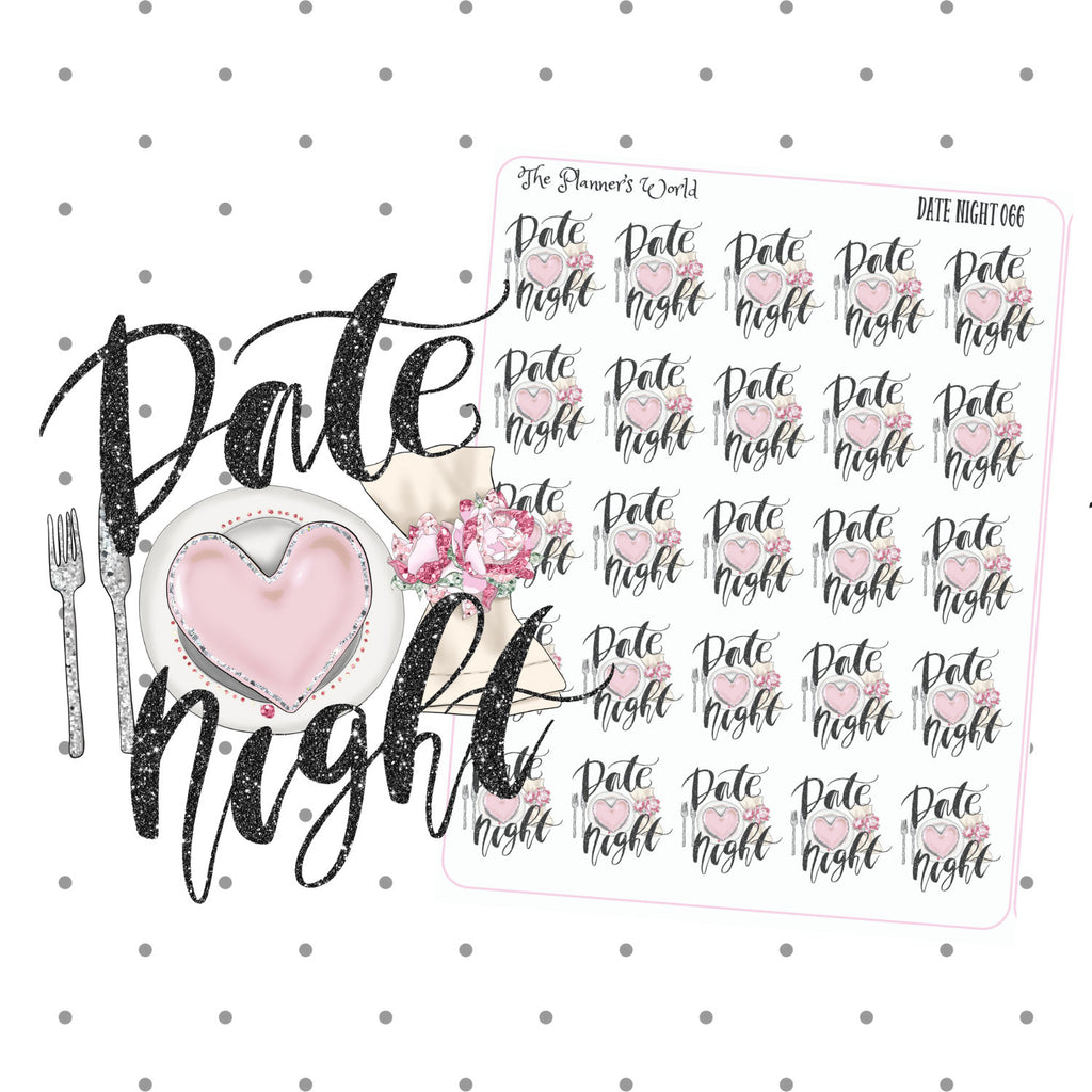 Date Night planner stickers - The Planner's World