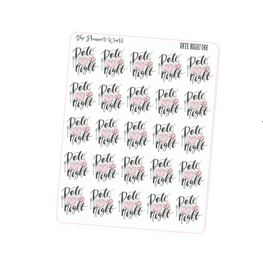 Date Night planner stickers - The Planner's World