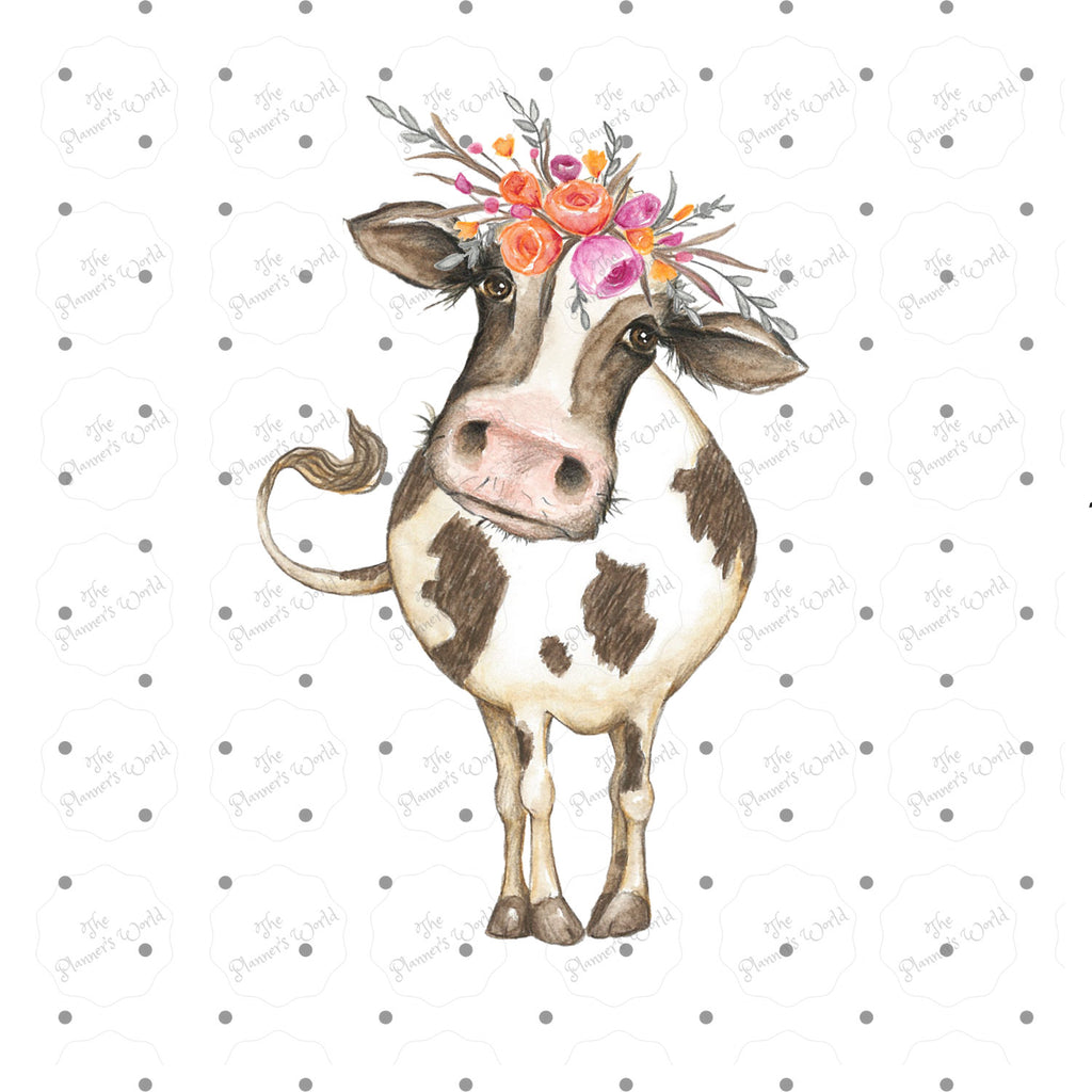 Cute Daisy Moo Cow Planner Die Cut - The Planner's World