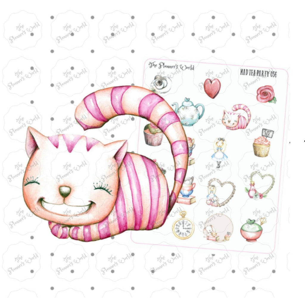 Mad Tea party stickers - The Planner's World