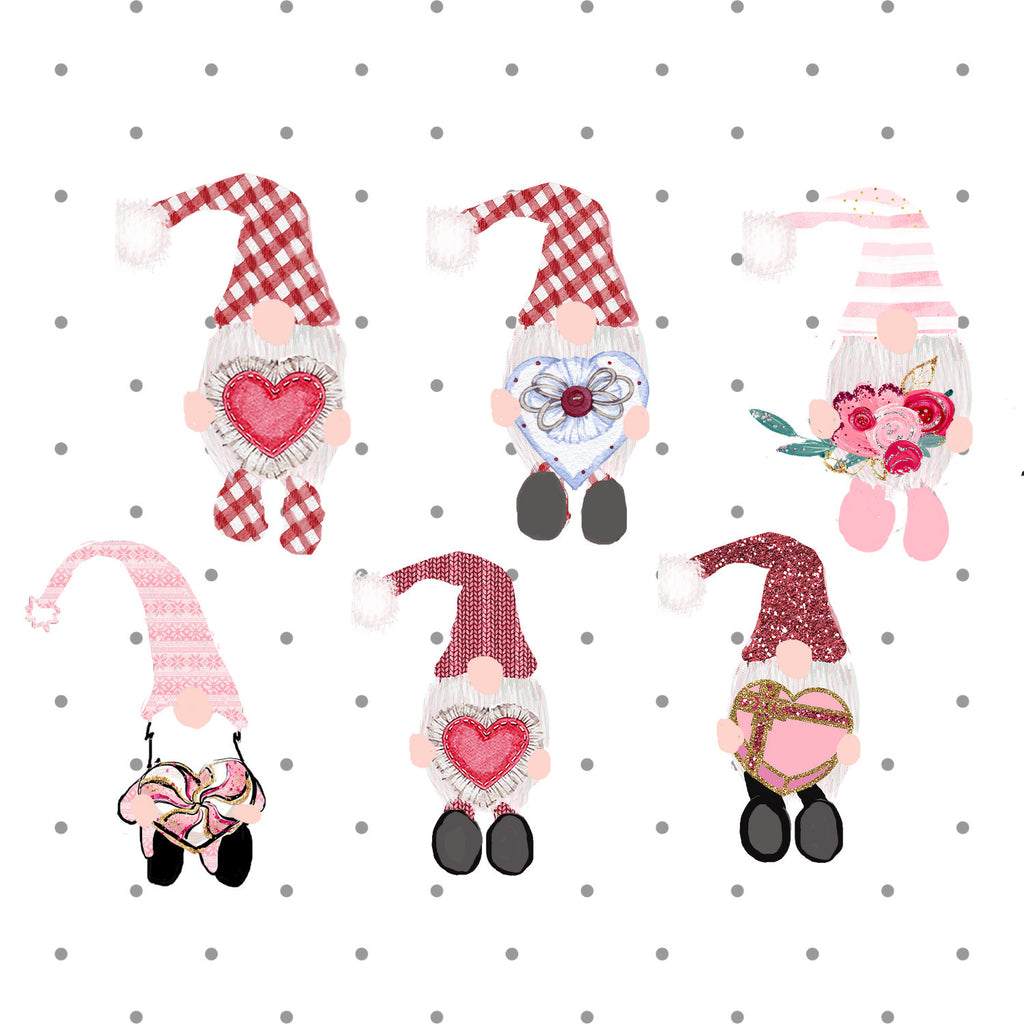 Swedish Gnome Die Cuts - Valentine Planner Stickers - Valentines - Holiday Diecuts - Valentines Day Stickers - The Planner's World