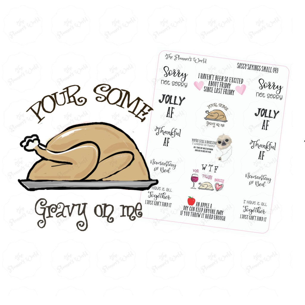 Sarcastic Sayings Script Adulting Planner stickers - The Planner's World