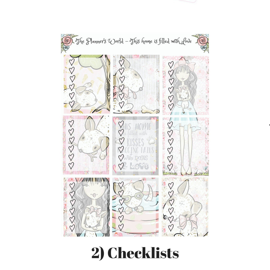 This home is filled with Love Weekly Vertical Kit - The Planner's World