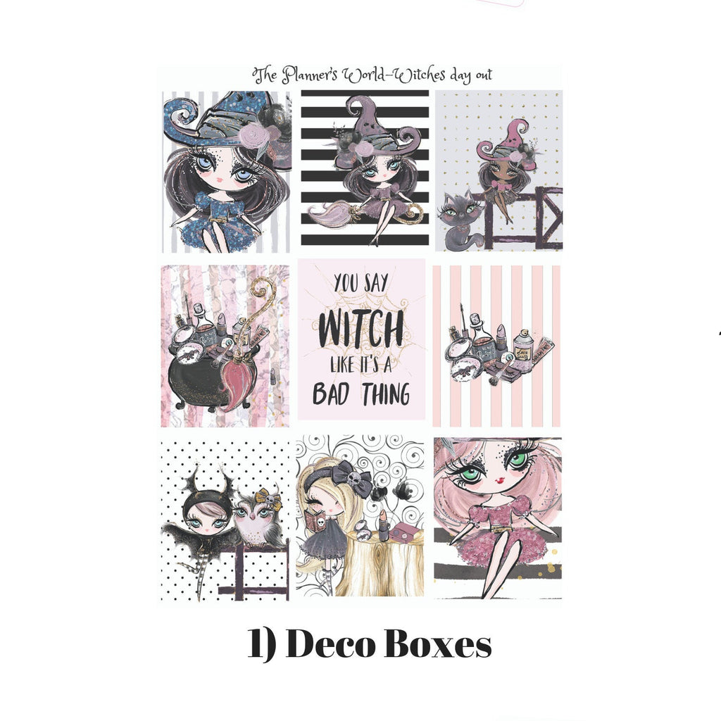 Witches Day Out Weekly vertical sticker kit - The Planner's World