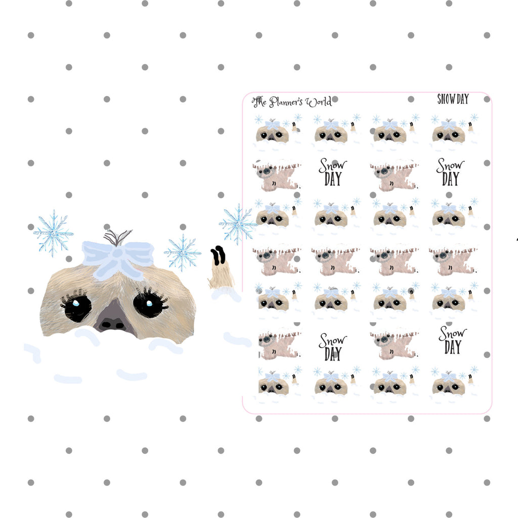 Moxie snow day weather planner stickers - The Planner's World