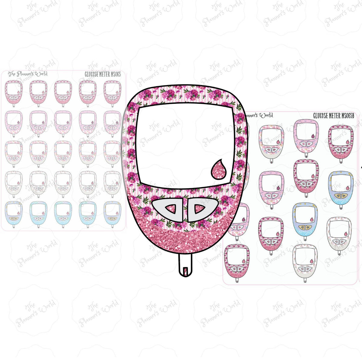 Deco-018 || Glucose Meter Planner Stickers – The Planner's World