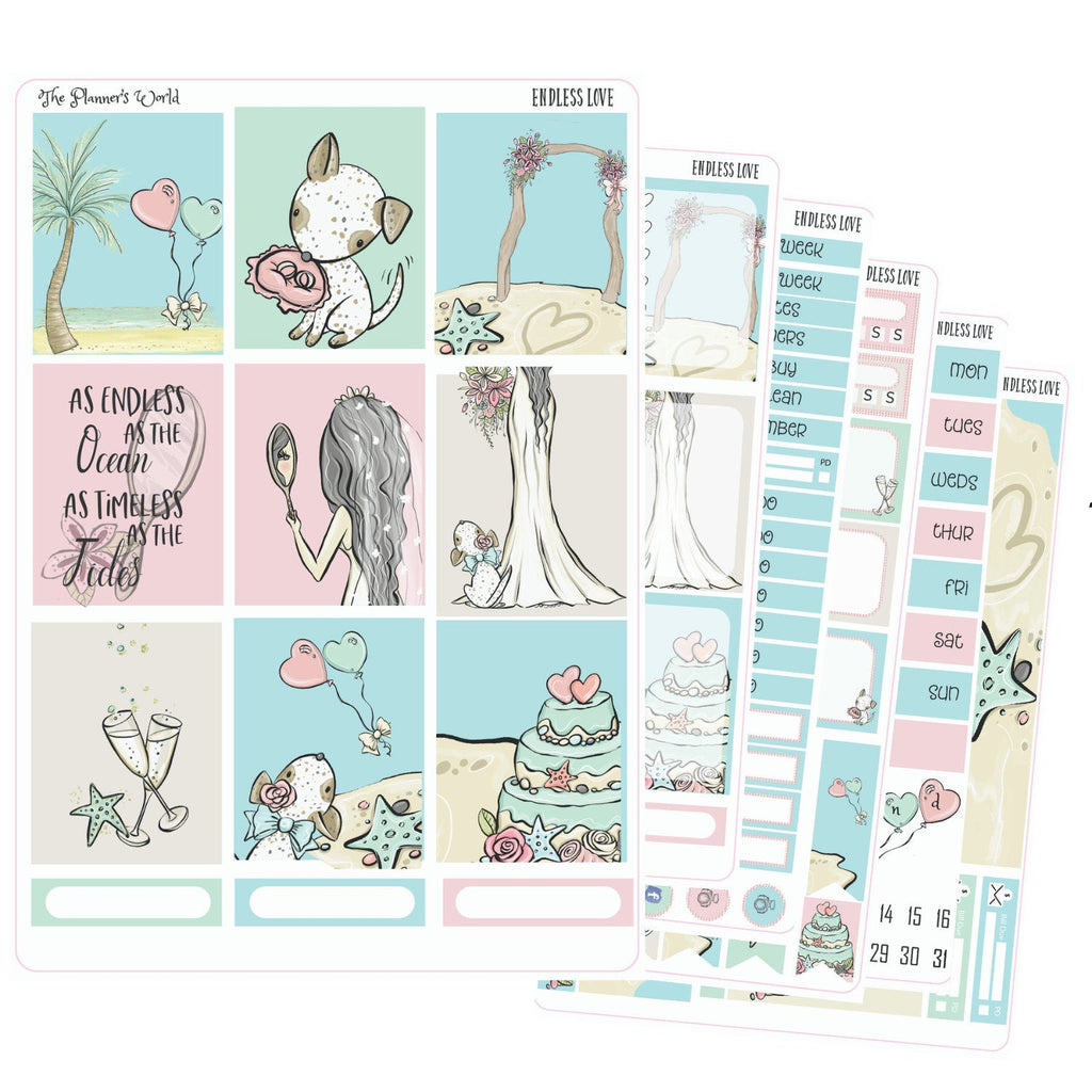 Endless Love Weekly Vertical Kit - The Planner's World