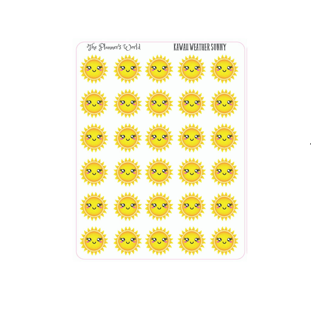 Weather Icon Planner Stickers - The Planner's World