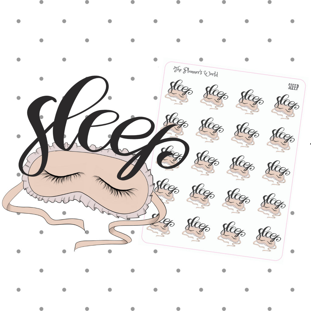 Sleep Planner Sticker- self care sticker - The Planner's World