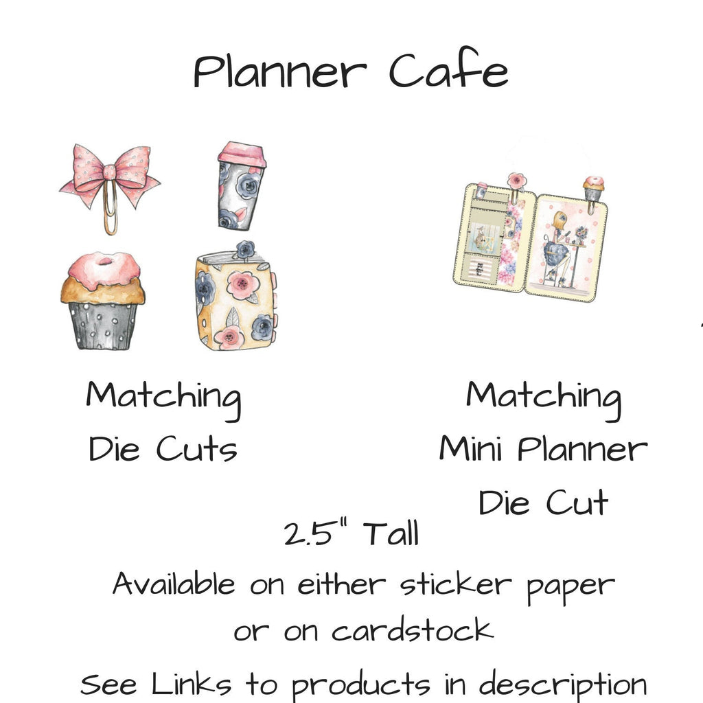 Planner Cafe Weekly Vertical Sticker kit - The Planner's World