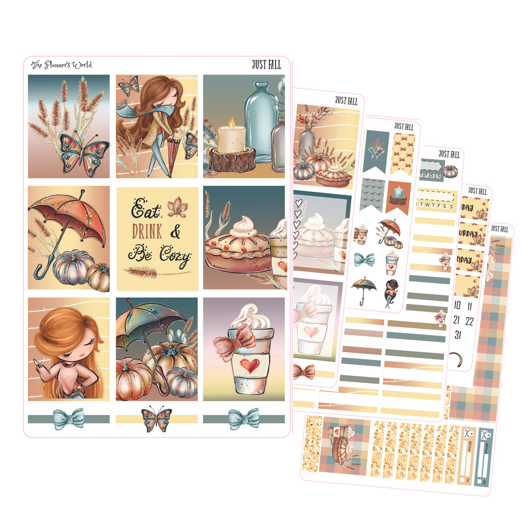 Autumn, Fall, Seasons, Planner Stickers and Mini Kit – DolcePlanner