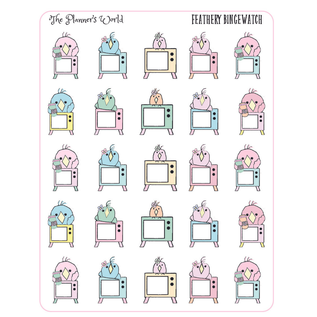 Reading, Coffee and Binge Watch Planner Stickers – The Planner's World