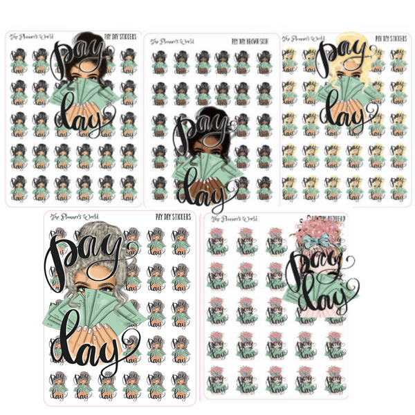 Payday Planner Stickers #08-2 / Planner Stickers / Journal Stickers /