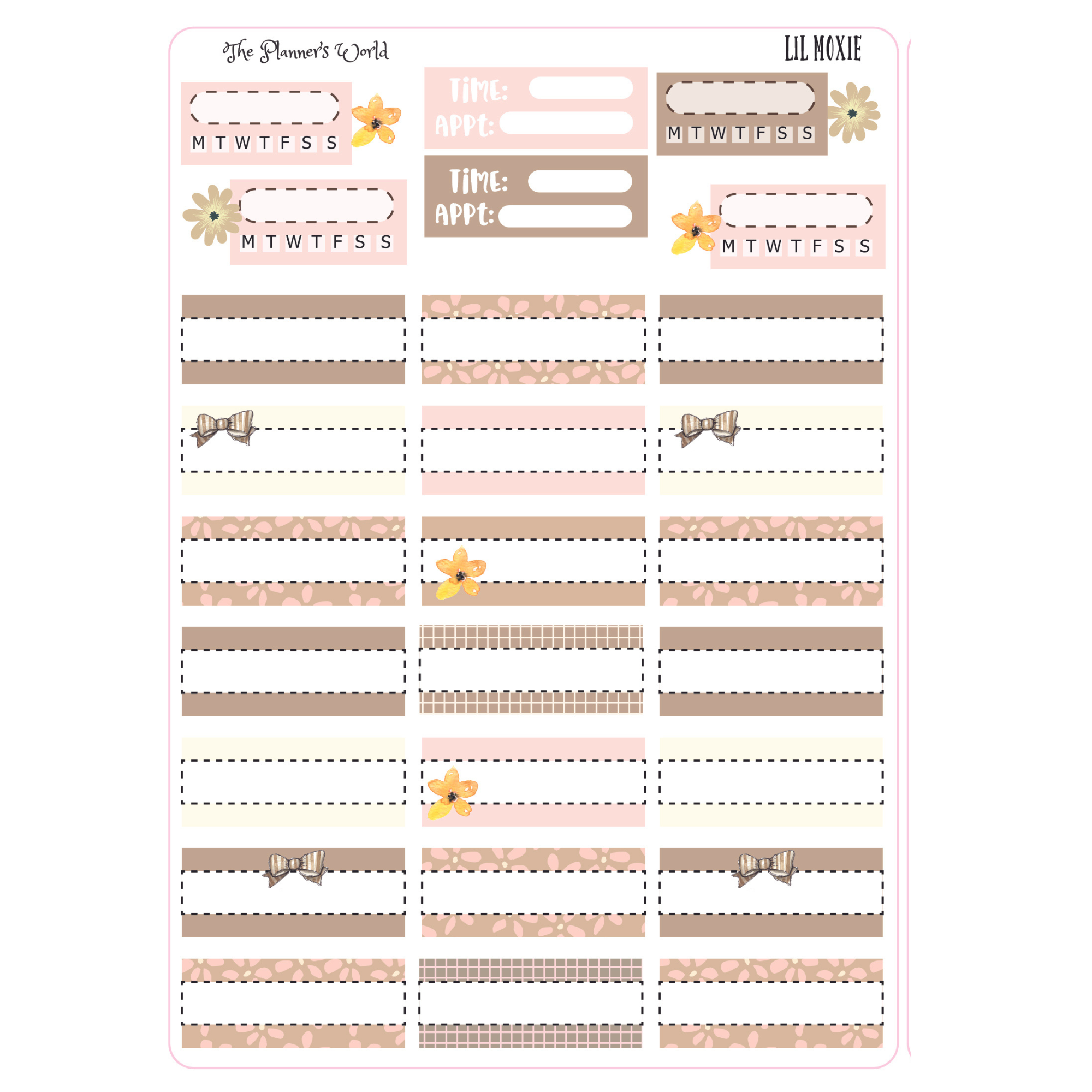 In Bloom Monthly Planner Stickers, Retro Floral Sticker Kit, Standard  Vertical Monthly Sticker Kit, Spring Time Floral Stickers